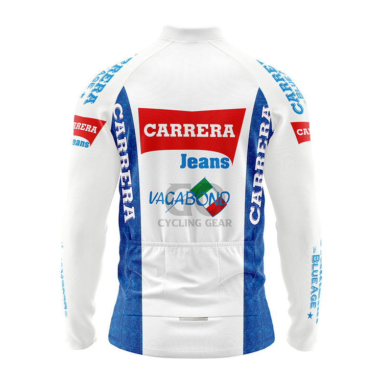 Carrera Jeans 1987 Retro Long Sleeve Cycling Jersey