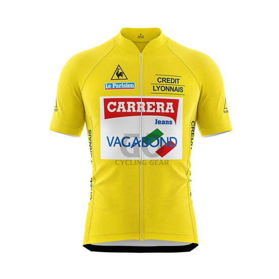 Carrera Tour de France 1987 Vintage Yellow Cycling Jersey