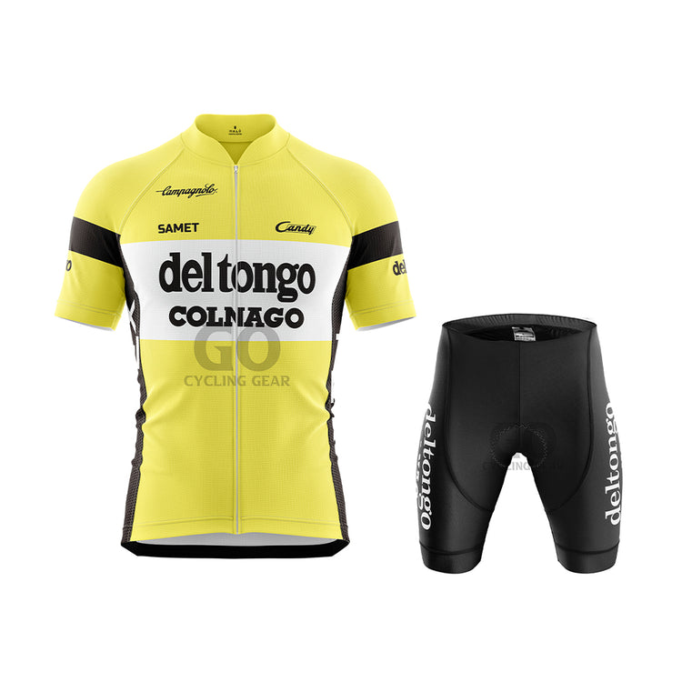 Deltongo Colnago Retro Yellow Jersey With Pants