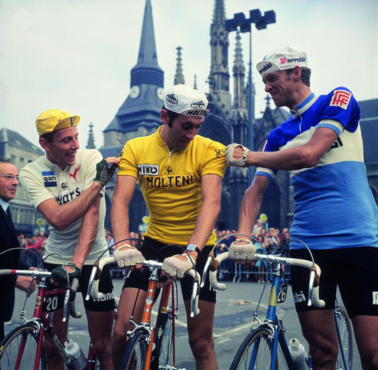 Molteni Eddy Merckx in the yellow Cycling Kit