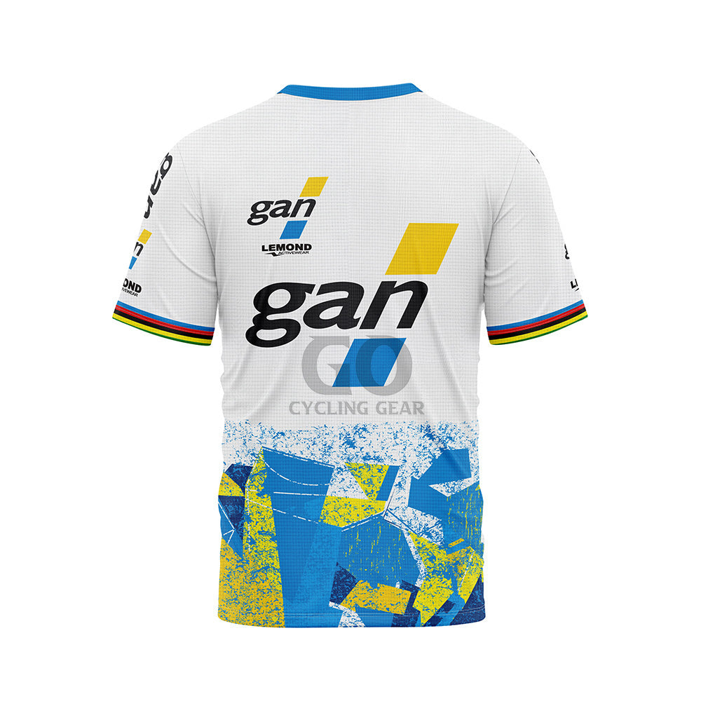 French team Gan Retro Cycling T-shirt Back