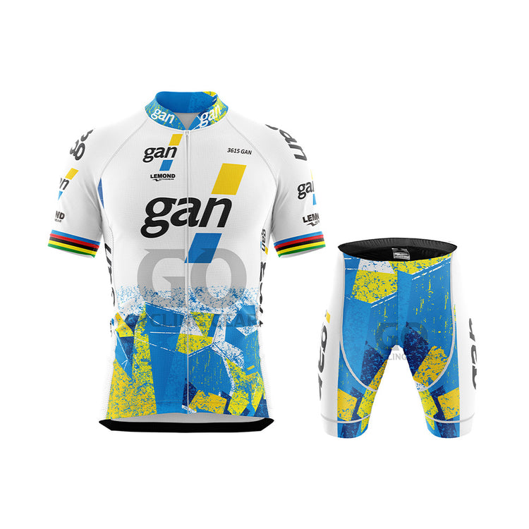 French team Gan Retro Short Sleeve Cycling Kits 1993