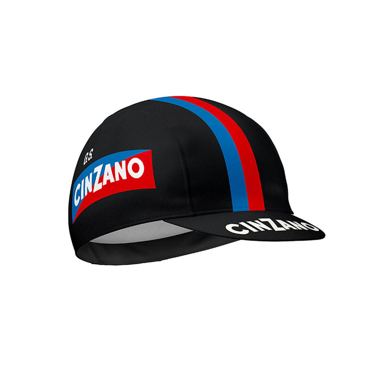GS CINZANO Retro Cycling Cap-Black