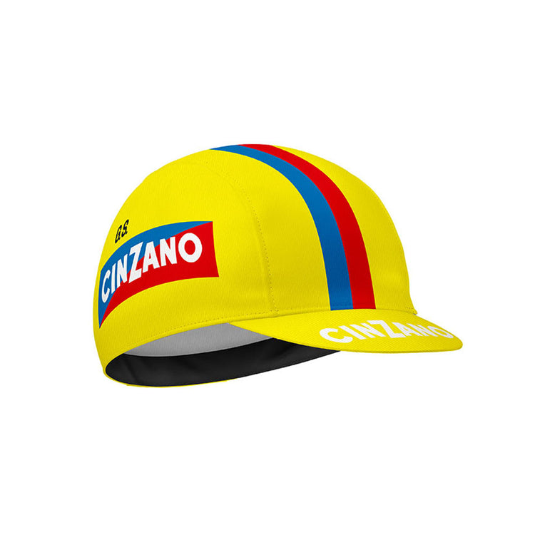 GS CINZANO Retro Cycling Cap-Yellow