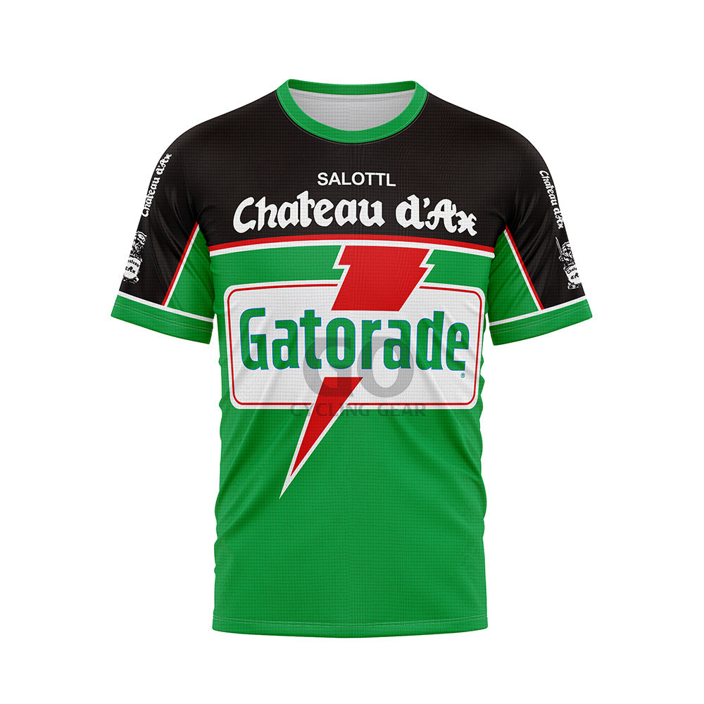Team Gatorade Chateau d'Ax Retro Cycling Jersey - Montella Cycling Team Gatorade Chateau d'Ax Retro Cycling Jersey - Montella Cycling