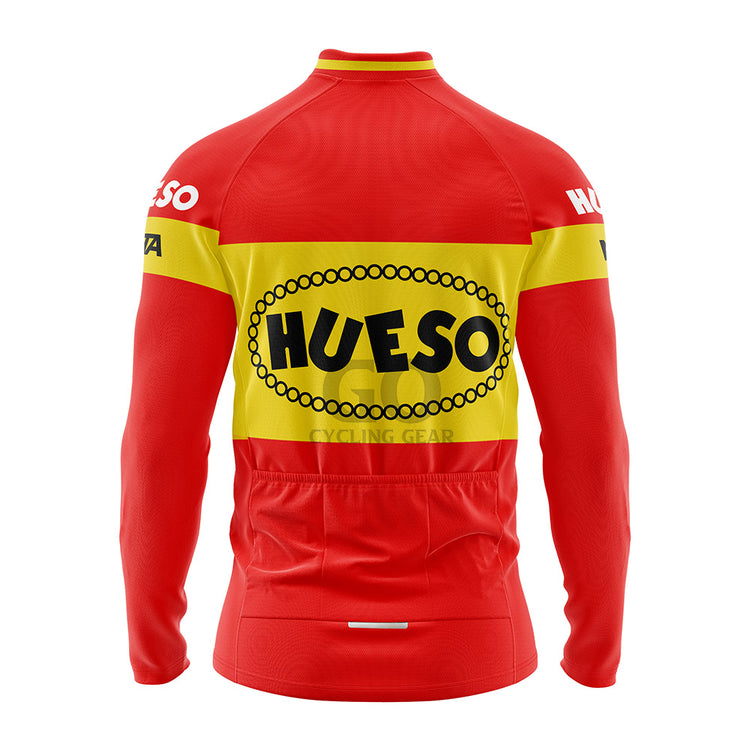 Hueso Chocolates Team Long Sleeve Cycling Jersey 1982