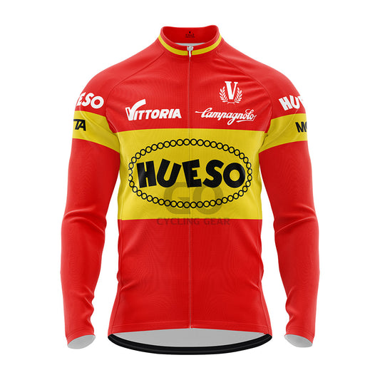 Hueso Chocolates Team Long Sleeve Cycling Jersey 1982