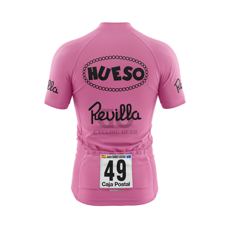 Jesus Suarez Cuevas Hueso Chocolates Team Pink Jersey 1985