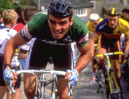 Peugeot Halfords Green Jersey Tour Of Britain 1988 Joey McLoughlin