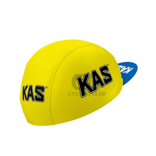 Sean Kelly KAS Retro Cycling Cap Yellow Blue