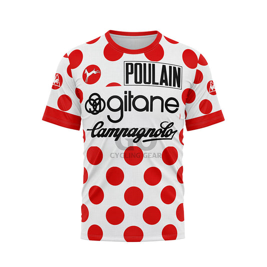 King of mountains Gitane Campagnolo Retro Cycling T-Shirt 1975