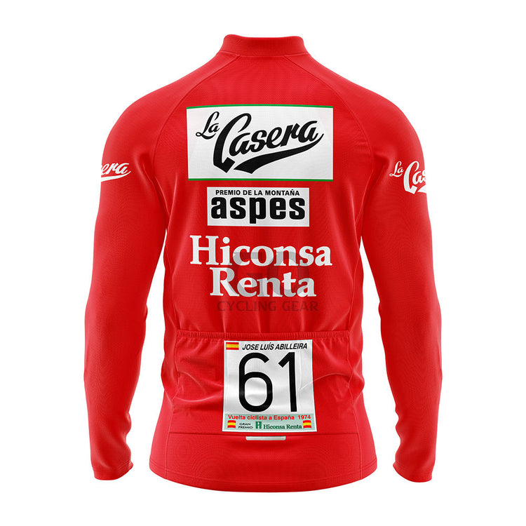 LA CASERA ABILLEIRA MOUNTAIN Long Sleeve JERSEY VUELTA ESPAÑA 1974