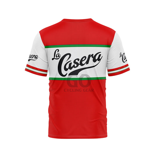 La Casera Bahamontes Short Sleeve Cycling T-Shirt Back