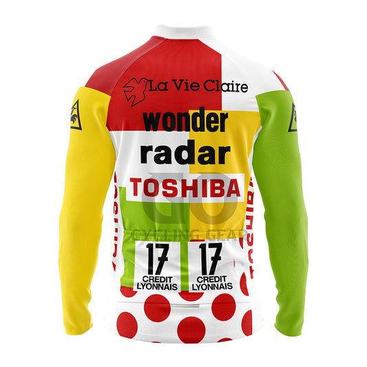 La Vie Claire Piet Mondrian Long Sleeve Cycling Jersey