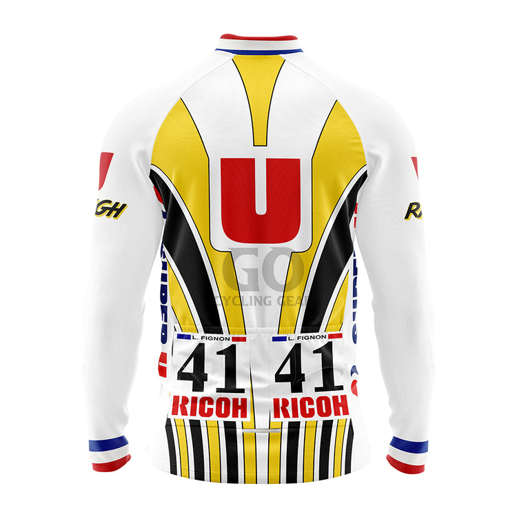 Laurent Fignon Super U Raleigh Tour De France 1989 Long Sleeve Jersey