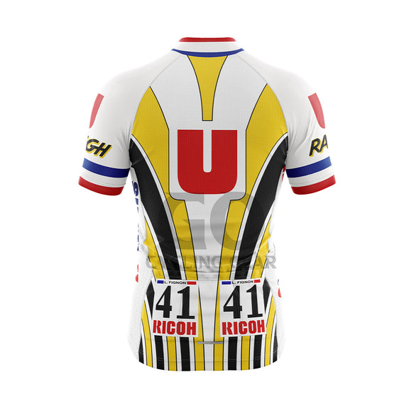 Maillot Cycliste Vintage Nalini – Super U Raleigh – Laurent Fignon – Taille 3 (M)