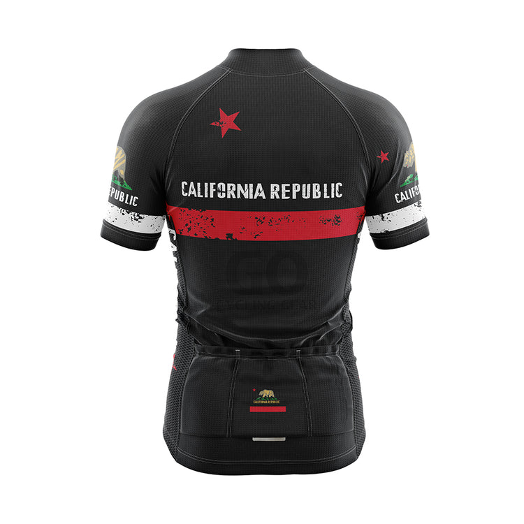 Men's California Republic Short Sleeve Cycling Jersey
