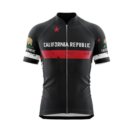 Men's California Republic Short Sleeve Cycling Jersey