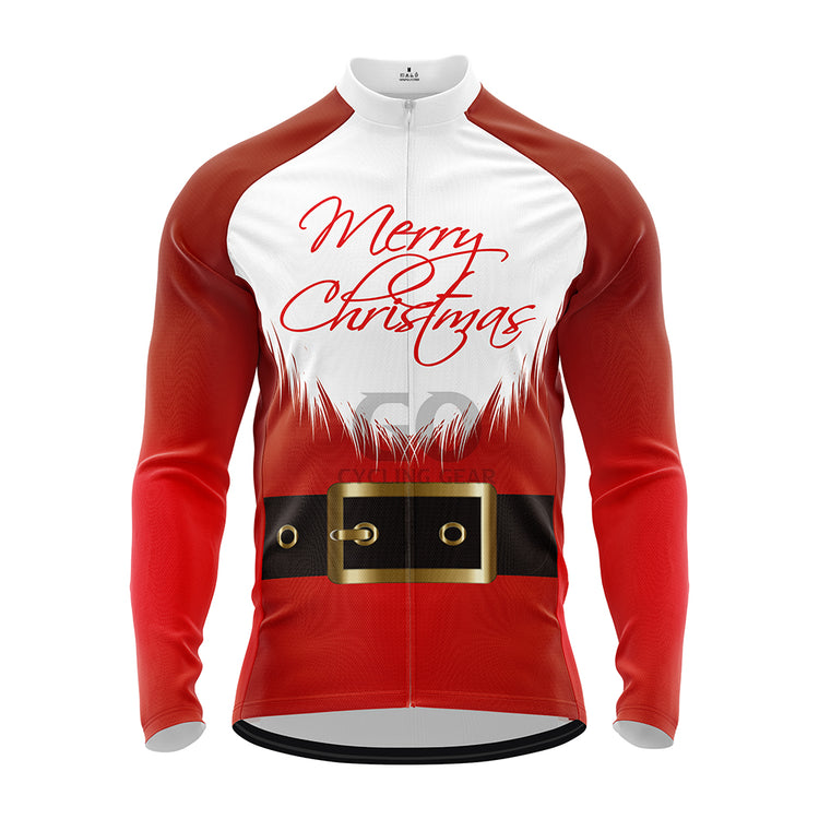 Men's Santa Claus Christmas Long Sleeve Jersey