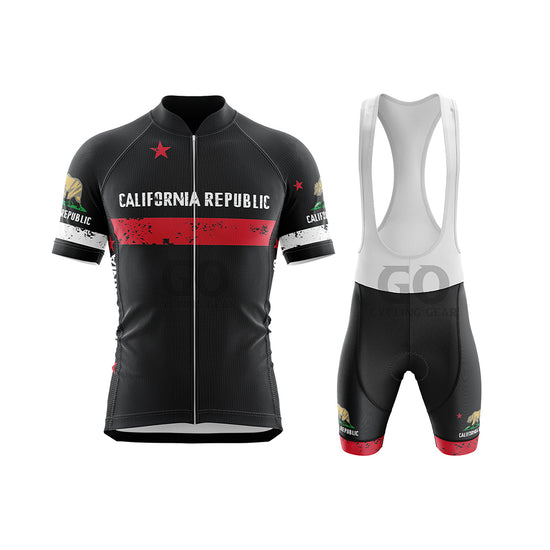 Men's California Republic Cycling Kit White&Black