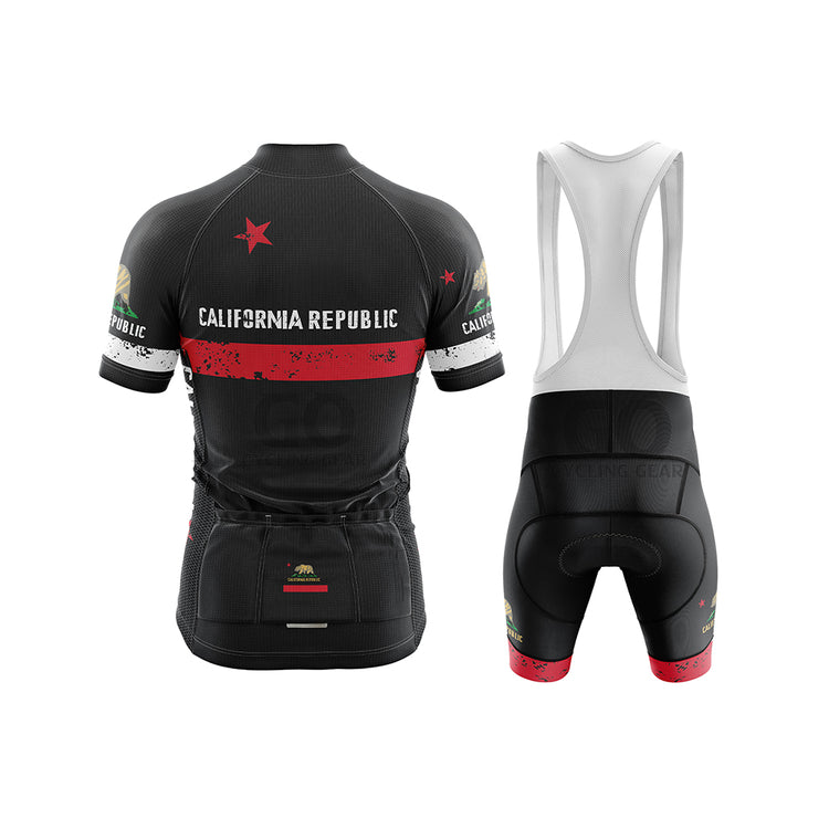 Men's California Republic Cycling Kit White&Black