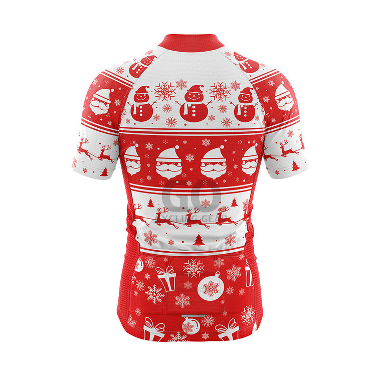 Men's Ugly Christmas Short Sleeve Cycling Jersey Multiple styles