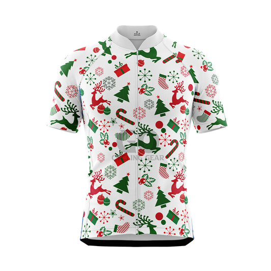 Men's Ugly Christmas Short Sleeve Cycling Jersey Multiple styles