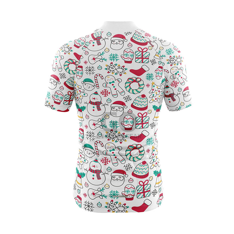 Men's Ugly Christmas Short Sleeve Cycling Jersey Multiple styles