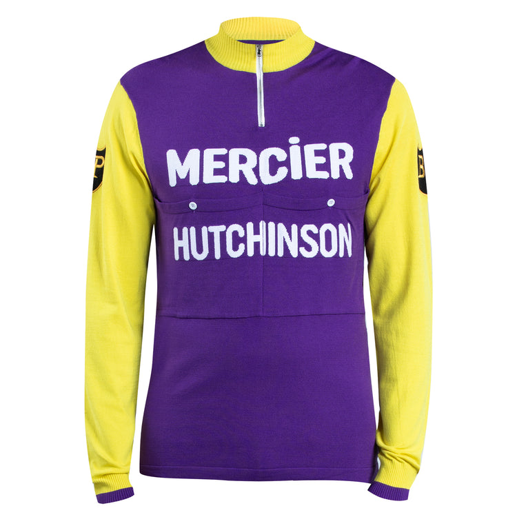 Mercier Hutchinson Retro-Radtrikot aus Merinowolle