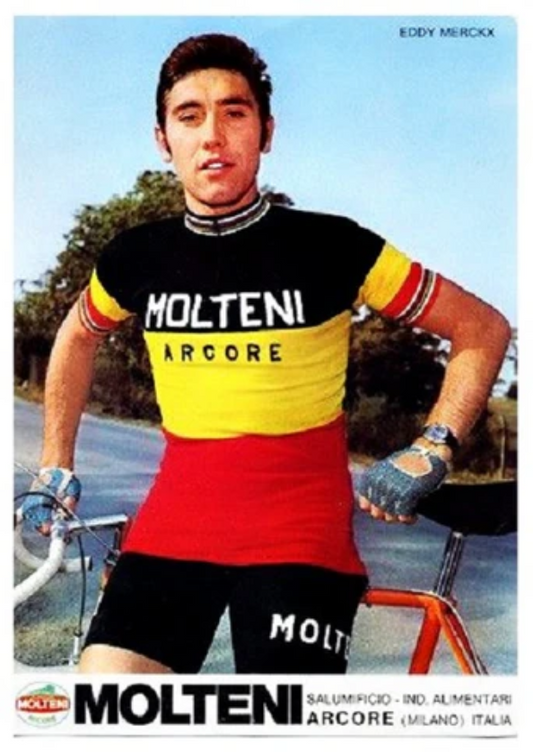 Molteni Arcore Cycling Jersey Belgium Champion-1971 Eddy Merckx