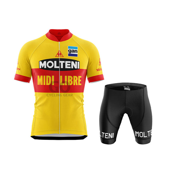Maillot Cycliste Vintage Molteni Arcore – Réplique Eddy Merckx, Taille L