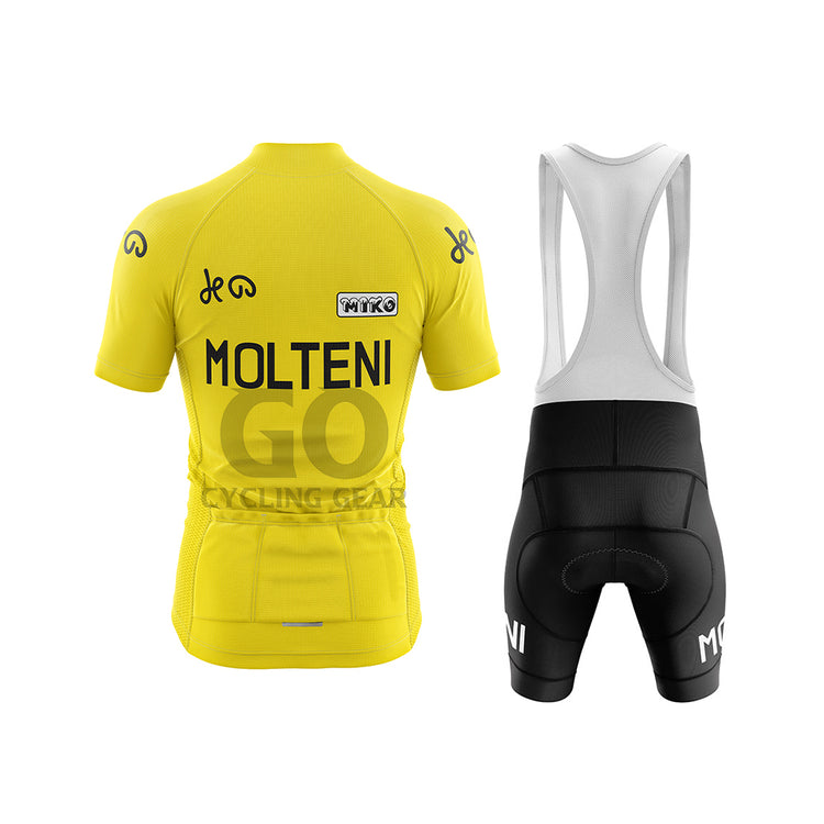 Molteni Eddy Merckx in the yellow Cycling Kit