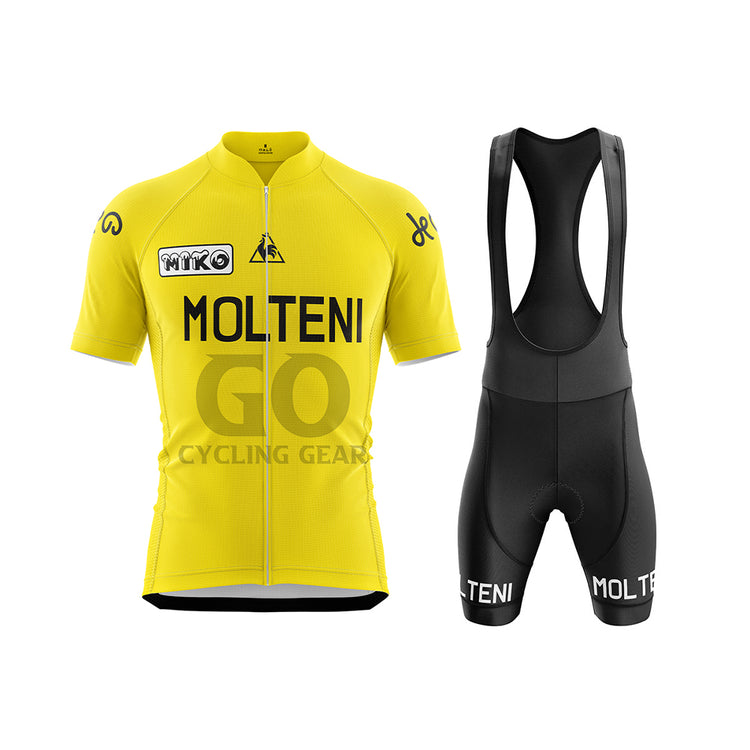 Molteni Eddy Merckx in the yellow Cycling Kit