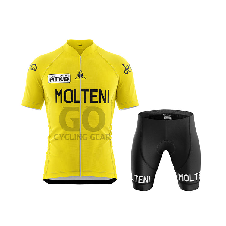 Molteni Eddy Merckx in the yellow Cycling Kit