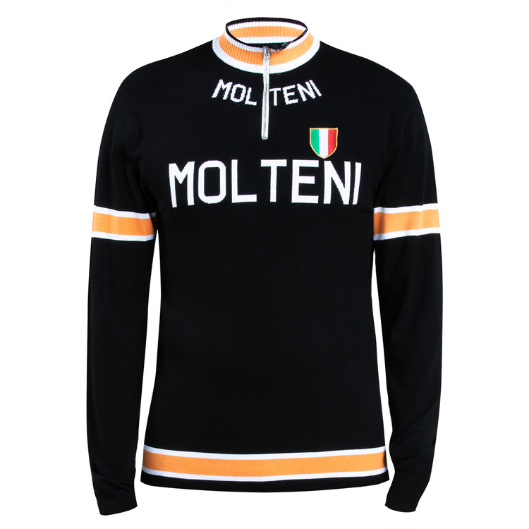 Molteni Merino Wool Retro Long Sleeve Cycling Jersey