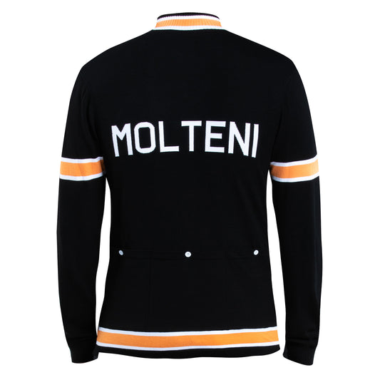 Molteni Merino Wool Retro Long Sleeve Cycling Jersey