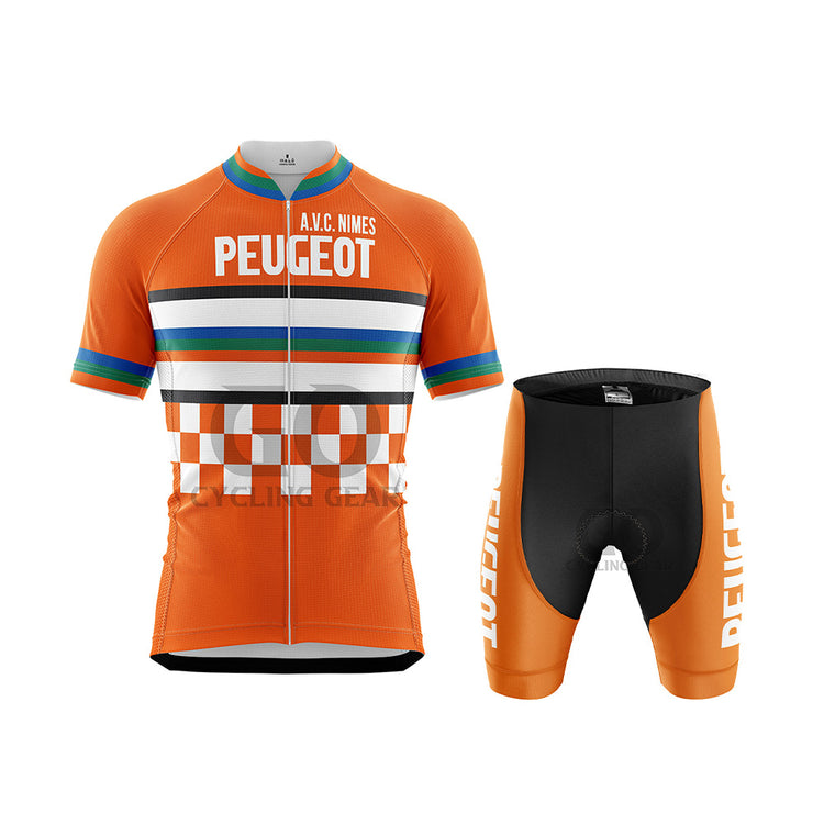 Peugeot A.V.C. Nimes Retro Cycling Kit