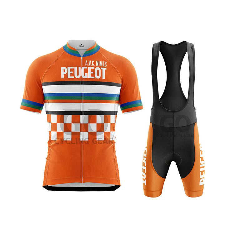 Peugeot A.V.C. Nimes Retro Cycling Kit