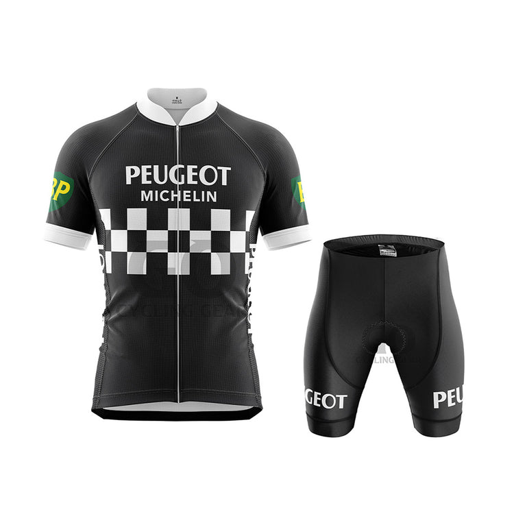 Peugeot BH Michelin Retro Black Cycling Kit