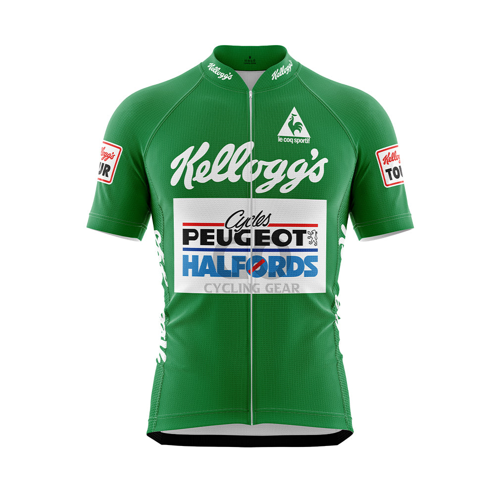 Peugeot Halfords Green Jersey Tour Of Britain 1988 Joey McLoughlin