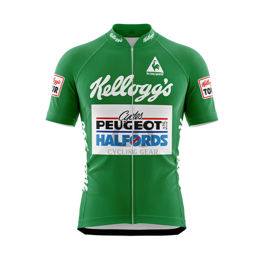 Peugeot Halfords Green Jersey Tour Of Britain 1988 Joey McLoughlin