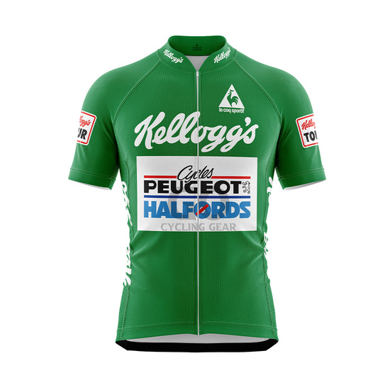 Peugeot Halfords Green Jersey Tour Of Britain 1988 Joey McLoughlin