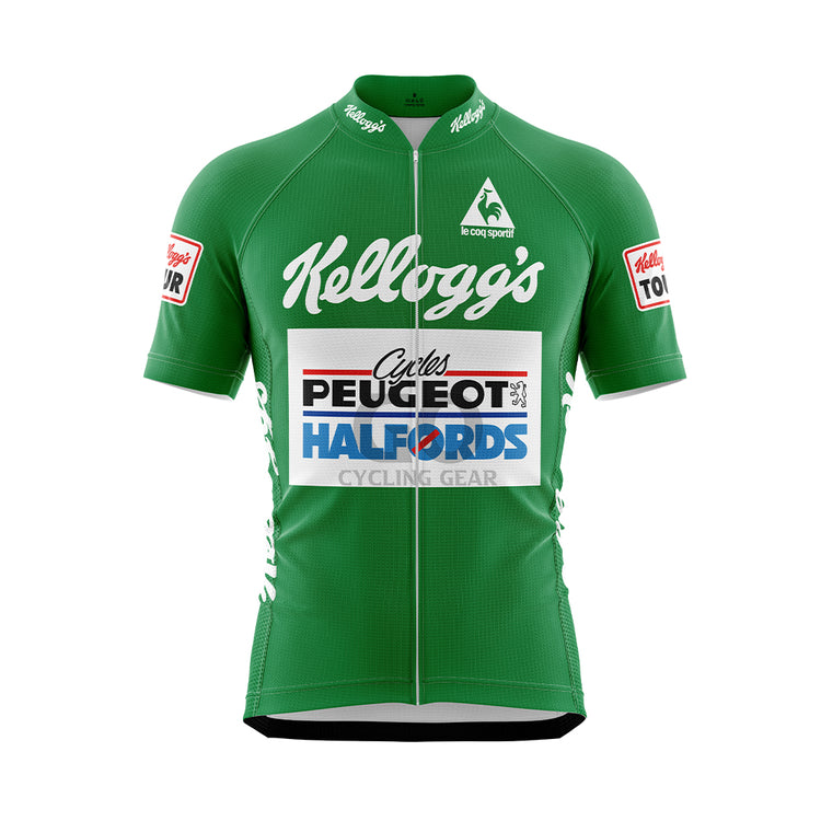 Peugeot Halfords Green Jersey Tour Of Britain 1988 Joey McLoughlin