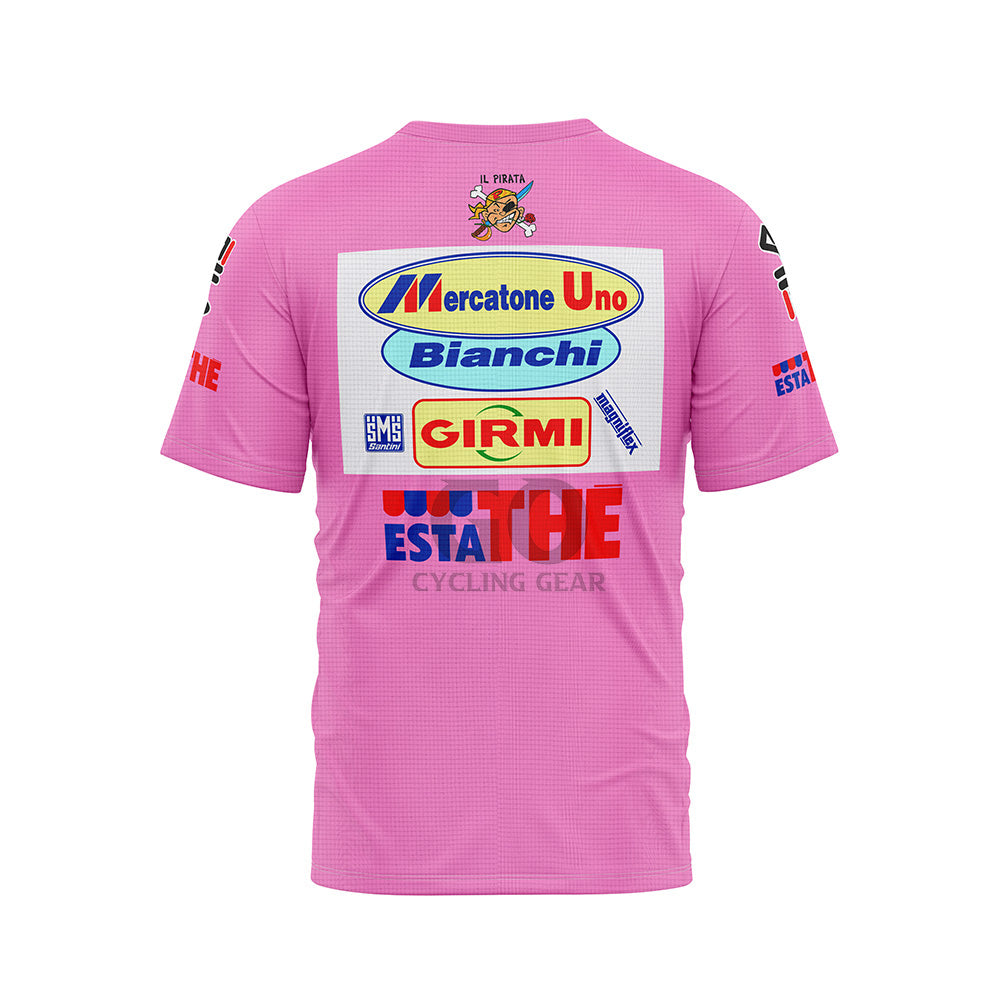 Pink Cycling T-Shirt Giro d'Italia 1998 Back