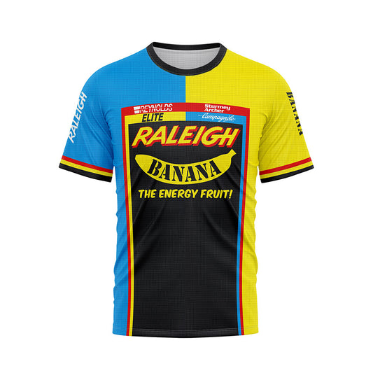 Raleigh Banana Men's Short Sleeve Retro Cycling T-Shirt