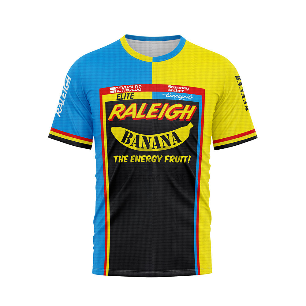 Raleigh Banana Men's Short Sleeve Retro Cycling T-Shirt