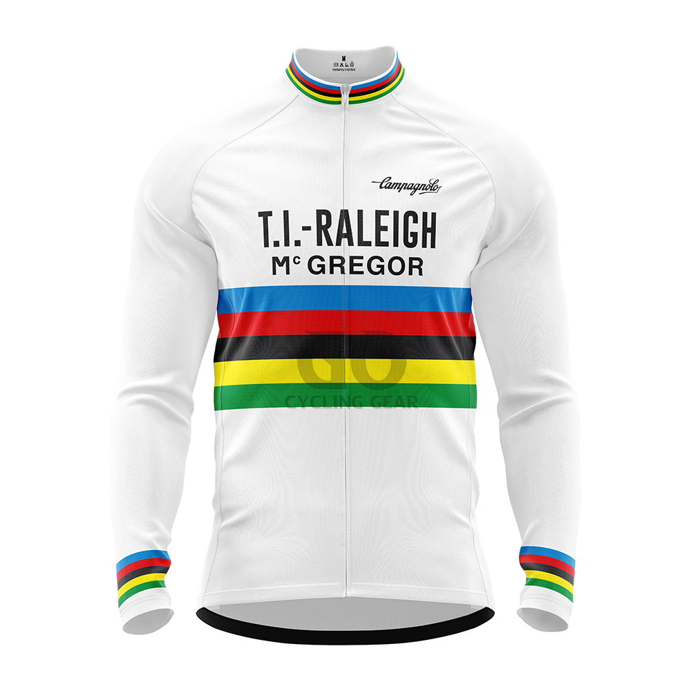 Maillot de cyclisme vintage 1978 TI Raleigh-McGregor champion du monde