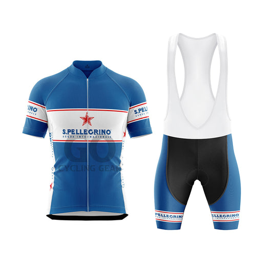 San Pellegrino Blue Beer Men's Short Sleeve Cycling Kits