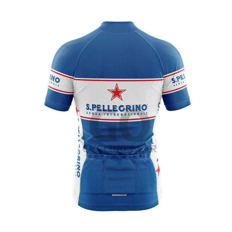 San Pellegrino Blue Beer Men's  Short Sleeve Cycling Kits