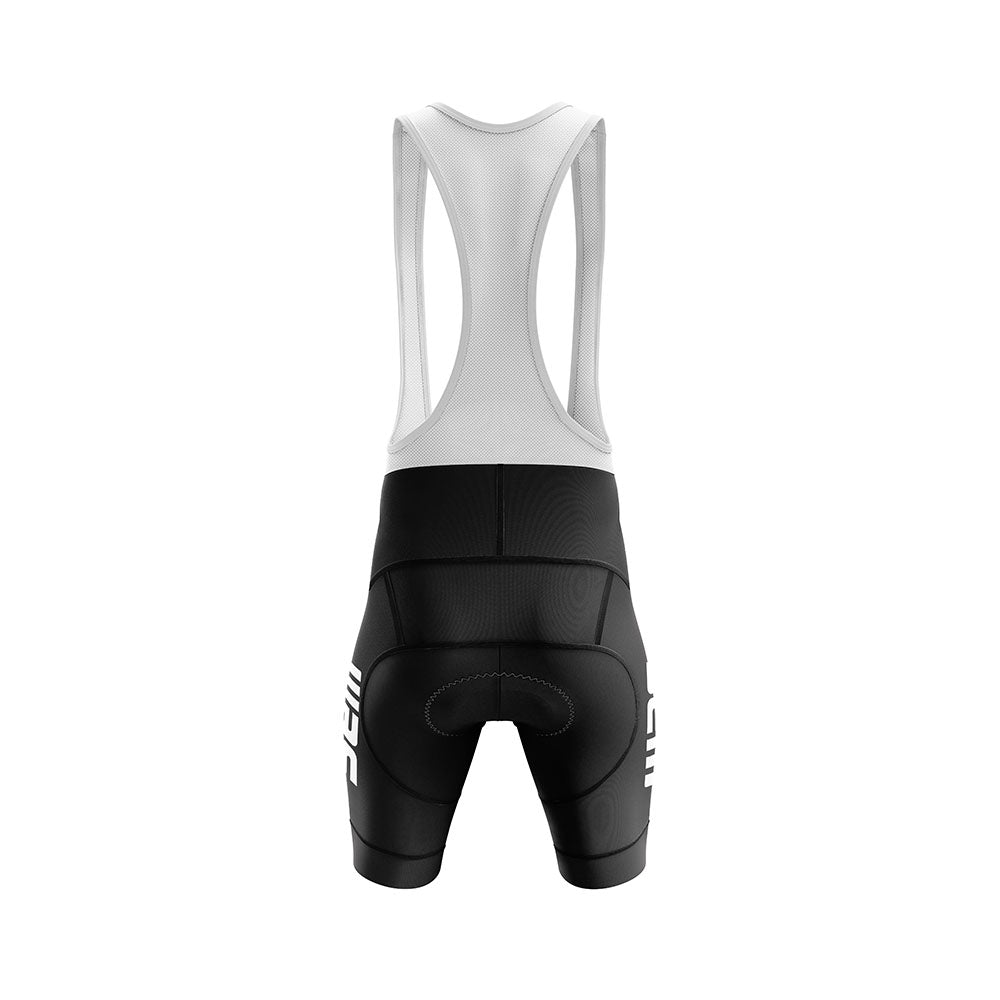 Sem-France Loire vintage cycling bib pants on white background, retro French team design, pro fit cycling wear